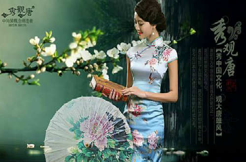 秀观唐旗袍：穿旗袍的女人或鲜亮或内俭韵味无穷
